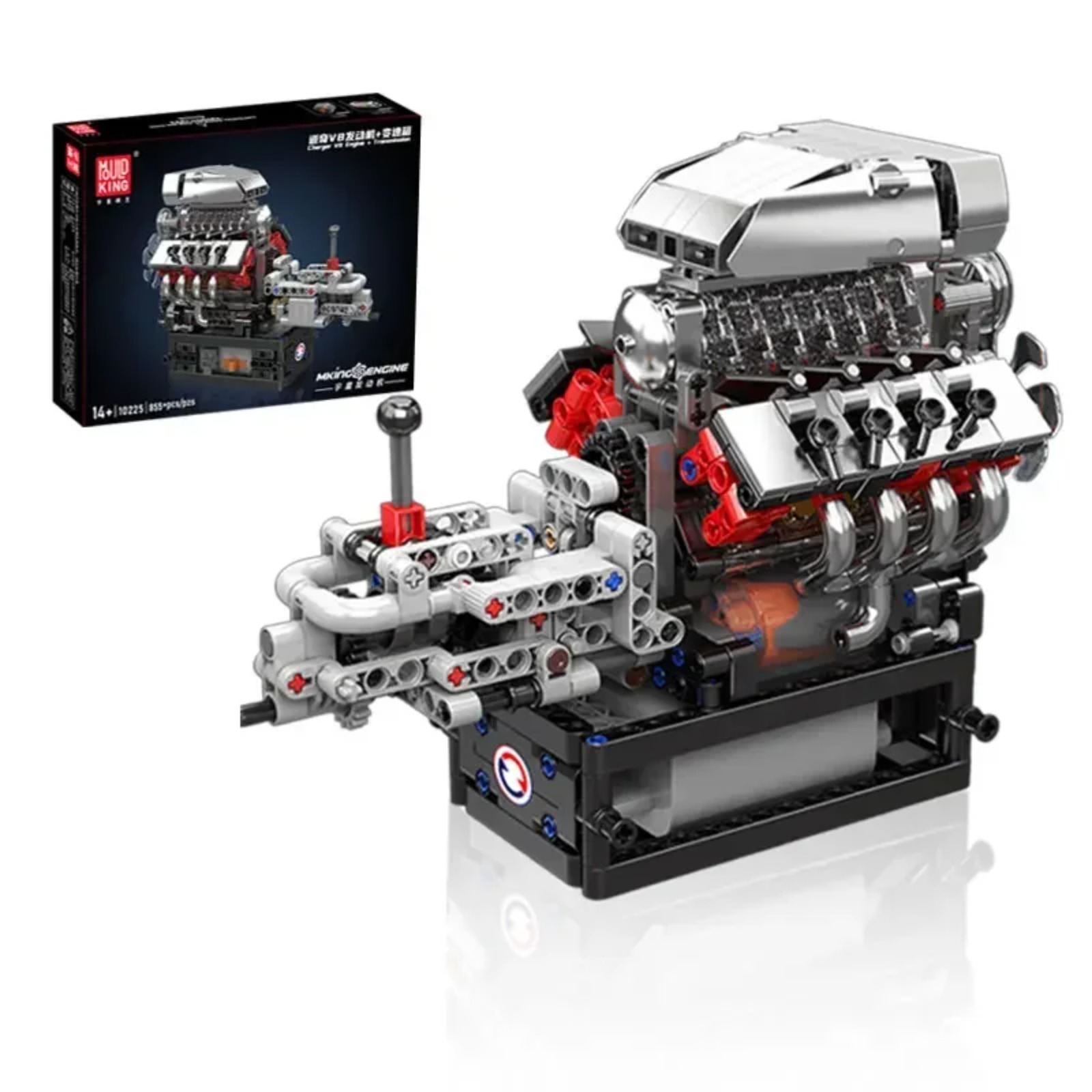Model Kit Engine V8 - Mould King 10225 Zestaw do budowania