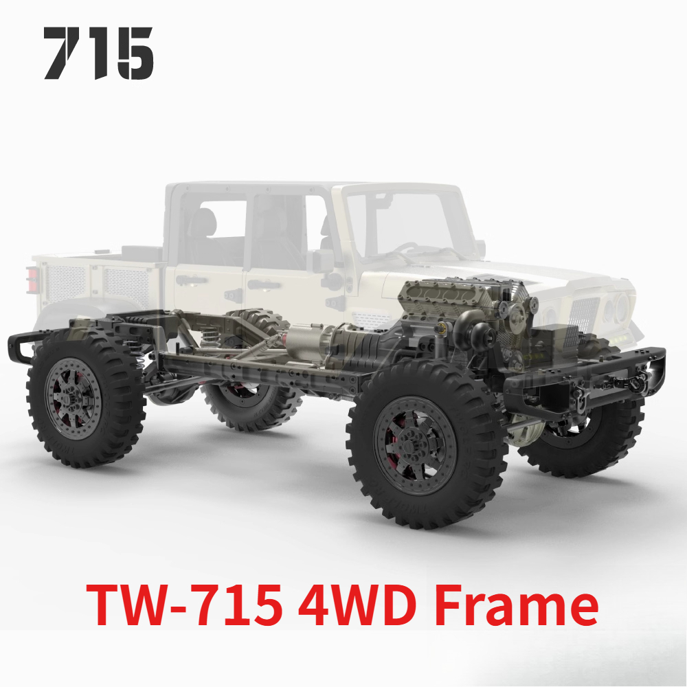 Model Kit Engine V8 - TWOLF 1/10 TW-715 4WD Rama Pełny