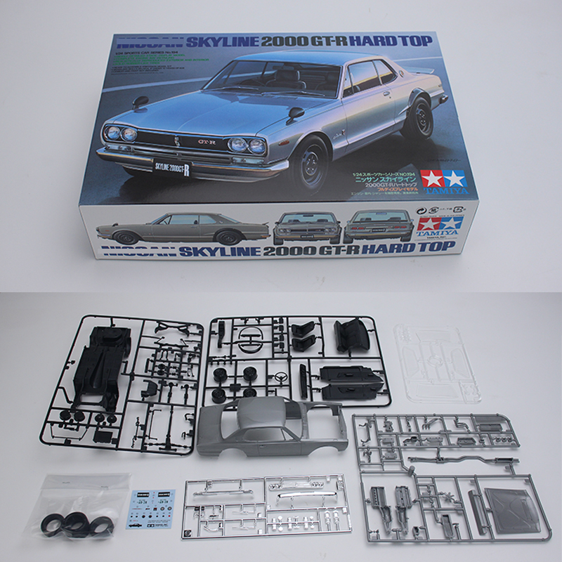 Model Kit Nissan Skyline - Zestaw modelarski TAMIYA 24194 2000GT-R, samochód