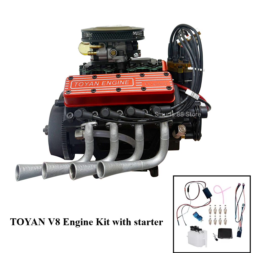 Model Kit Engine V8 - TOYAN V8 Metalowy Model Silnika DIY