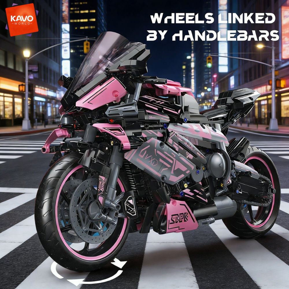 KAVOWORLD 2096 elementów Różow – Model Kit Motor Nuclear recenzja i cena