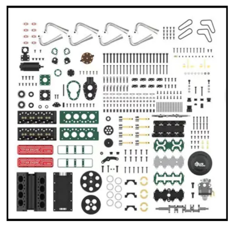 Zestaw silnika TOYAN V8, 4-suw – Model Kit Engine V8 recenzja i cena