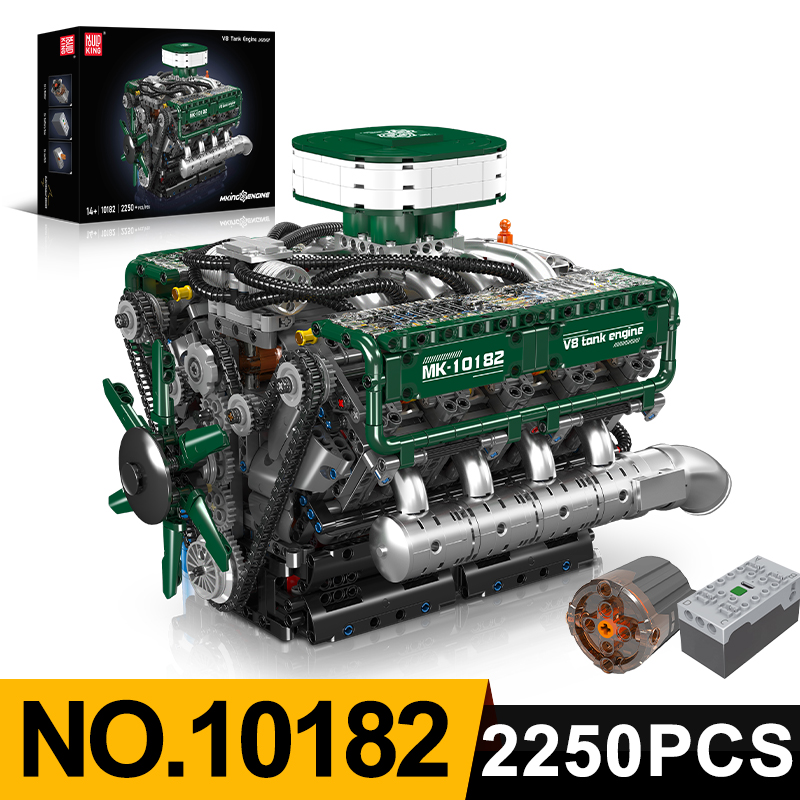 Mould King 10182 Model silnika – Model Kit Engine V8 recenzja i cena