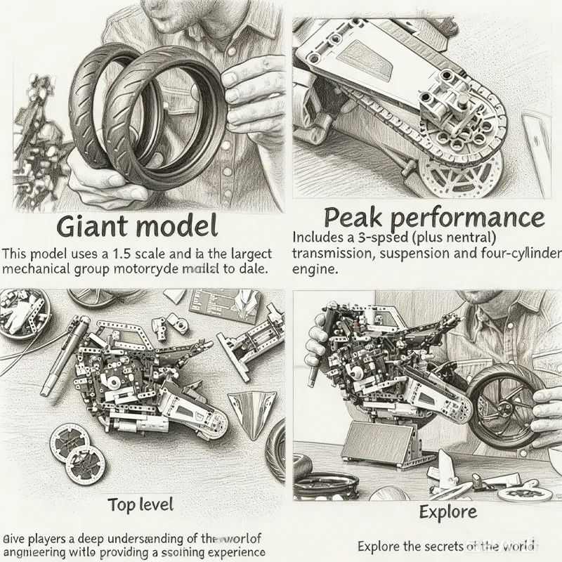 1920 elementów motocyklowego z – Model Kit Motor Nuclear recenzja i cena