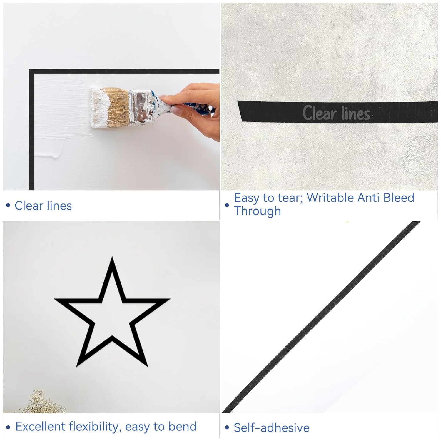 Czarna cienka papierowa taśma  – Masking Tape Thin recenzja i cena