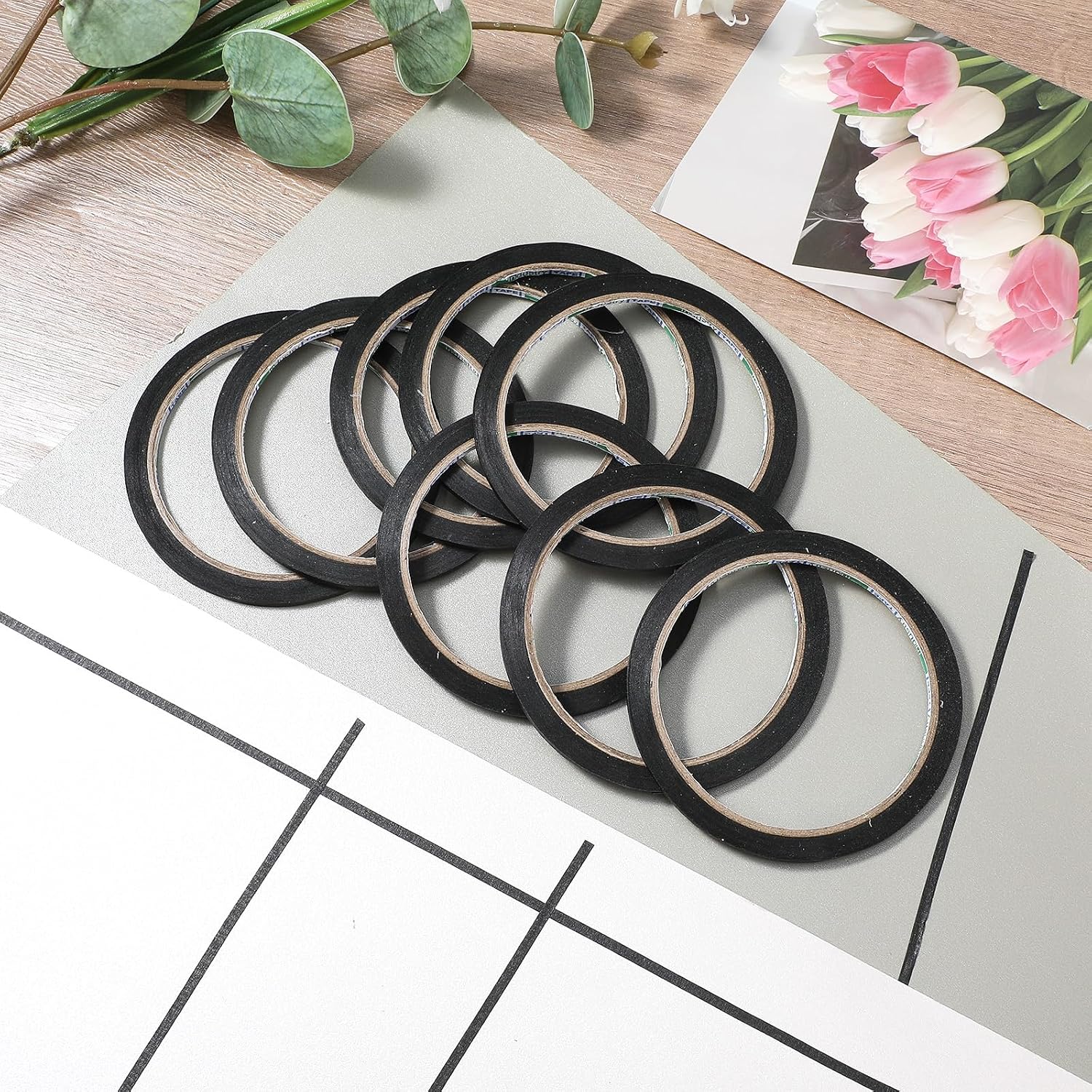 Czarna cienka papierowa taśma  – Masking Tape Thin recenzja i cena