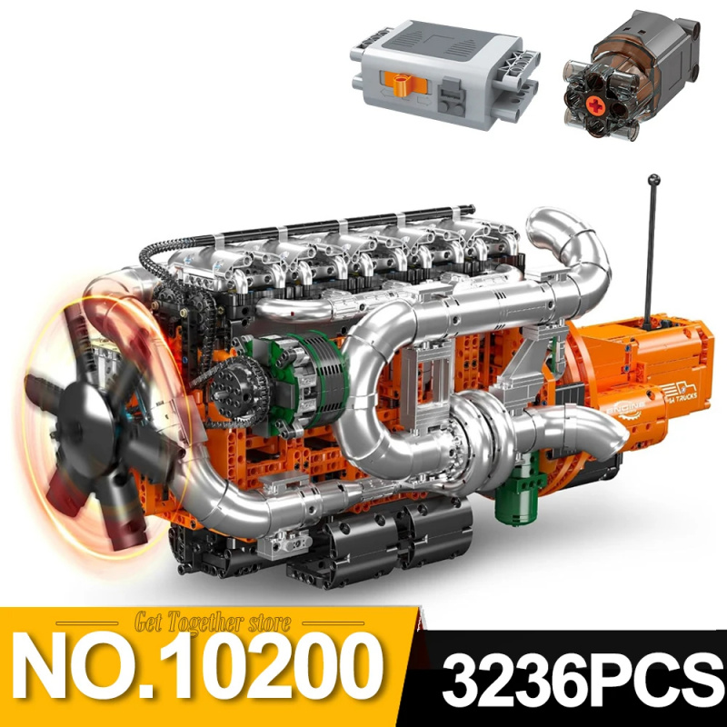 Mould King 10200 Model silnika – Model Kit Engine V8 recenzja i cena