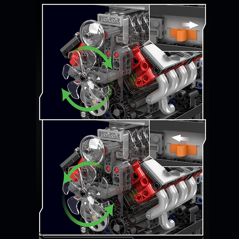 Mould King 10225 Techniczny Si – Model Kit Engine V8 recenzja i cena