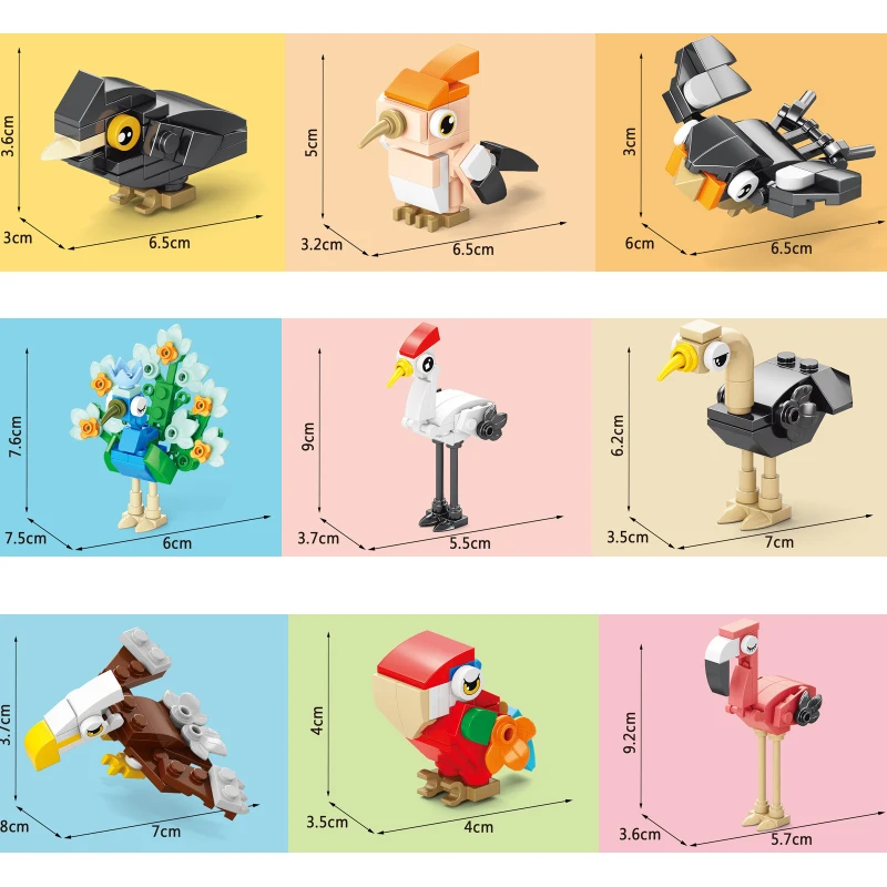 Klocki Zwierzęta Ptak Raj Kruk – Model Kit For Girls recenzja i cena